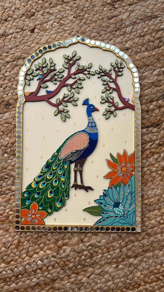 Majestic Peacock - Handcrafted Wall Decor