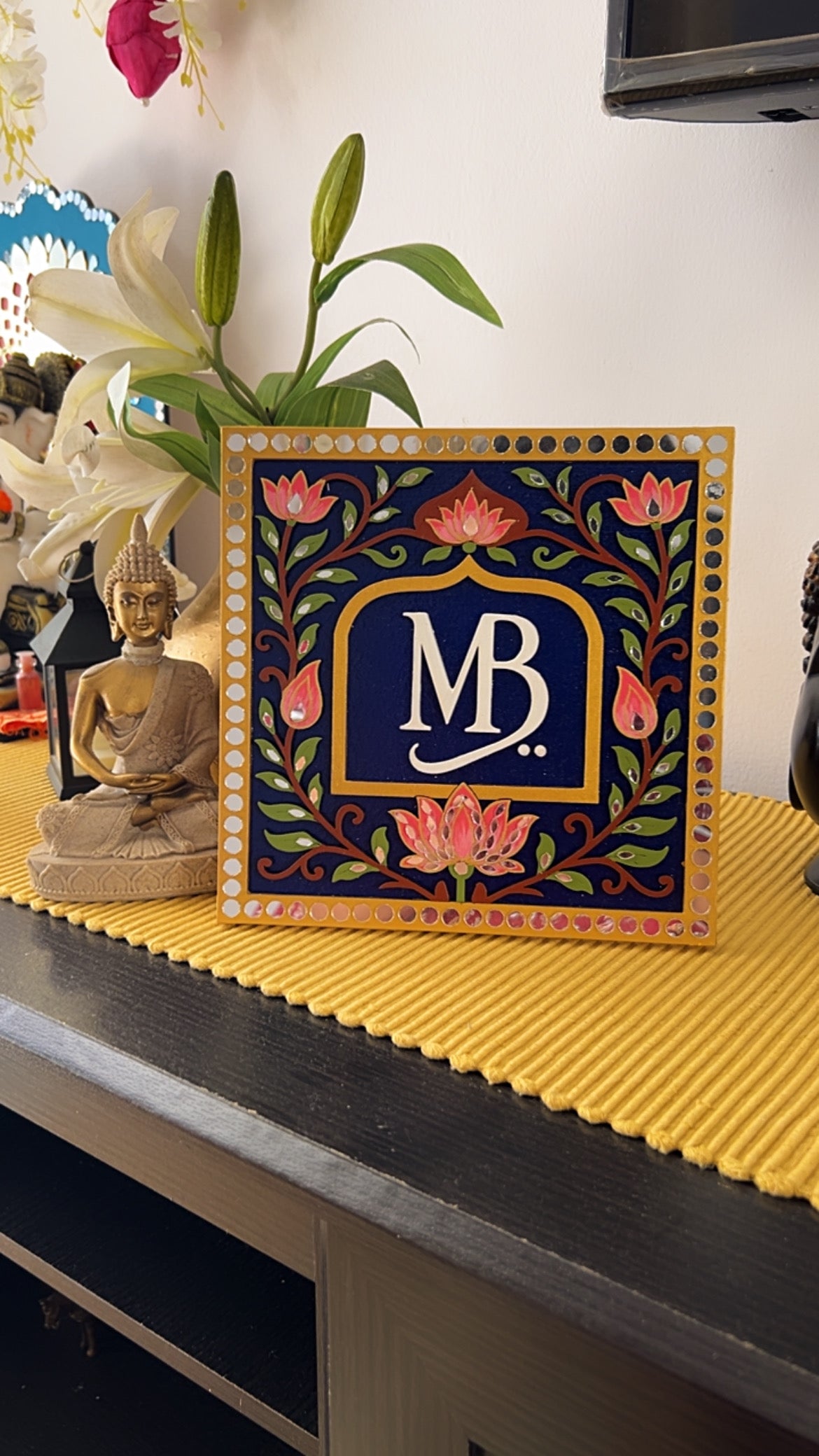 Personalised Name & Initials _ Handcrafted Plates