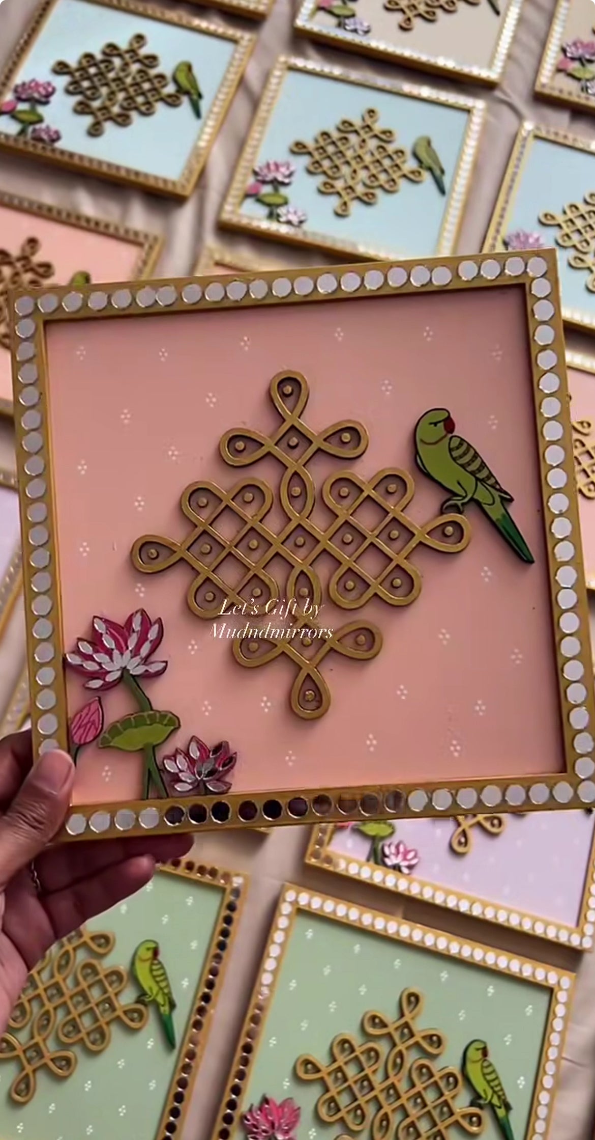 Kolam Wall Plates – Handcrafted Traditional Decor