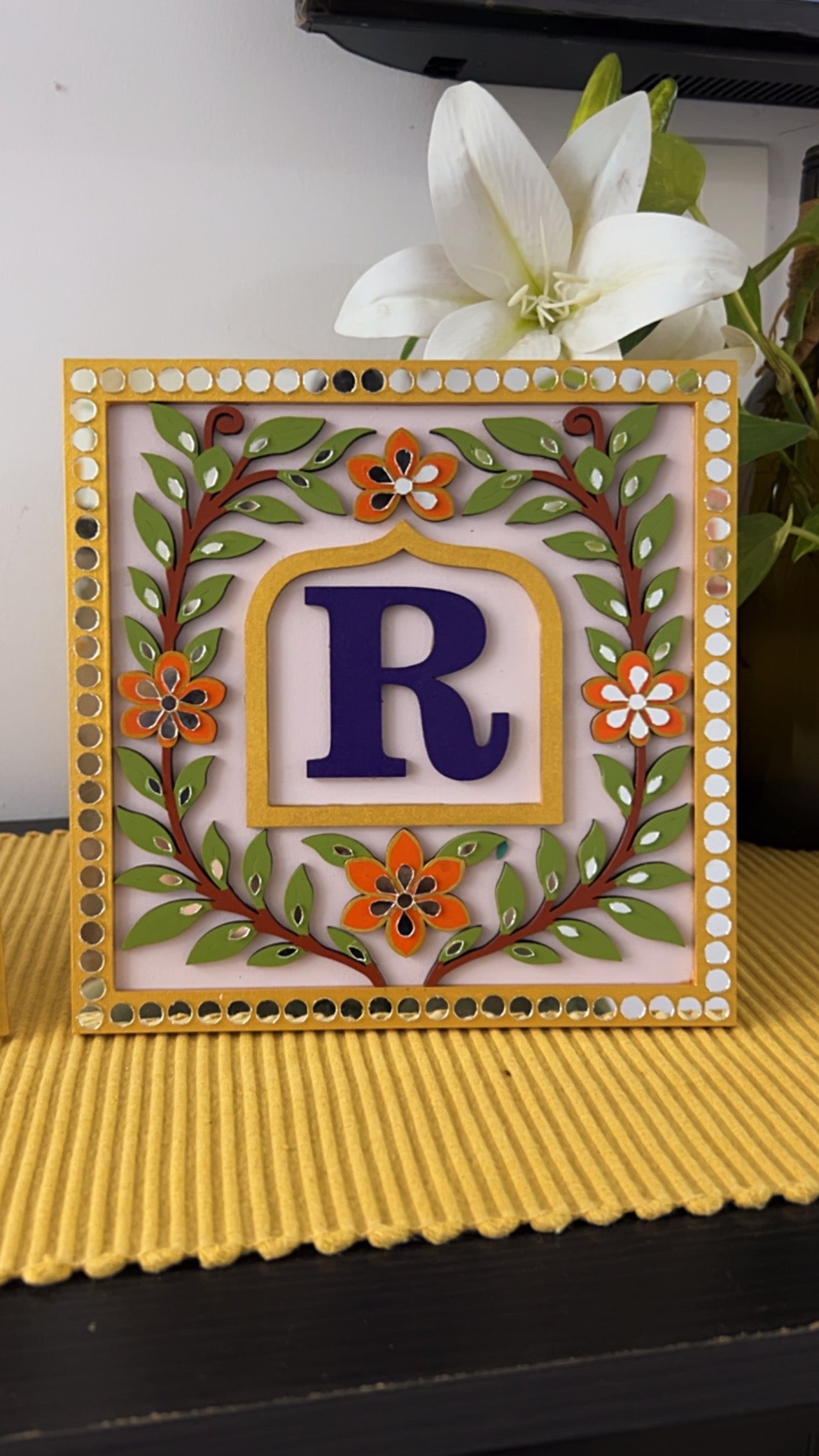 Personalised Name & Initials _ Handcrafted Plates