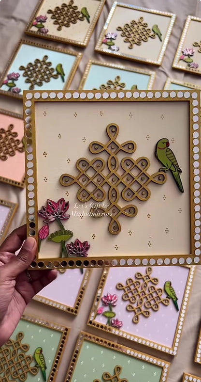 Kolam Wall Plates – Handcrafted Traditional Decor