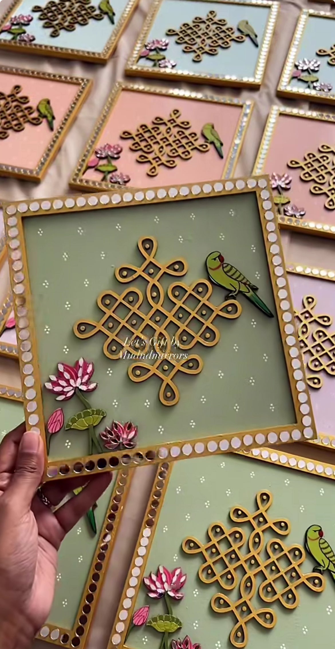 Kolam Wall Plates – Handcrafted Traditional Decor