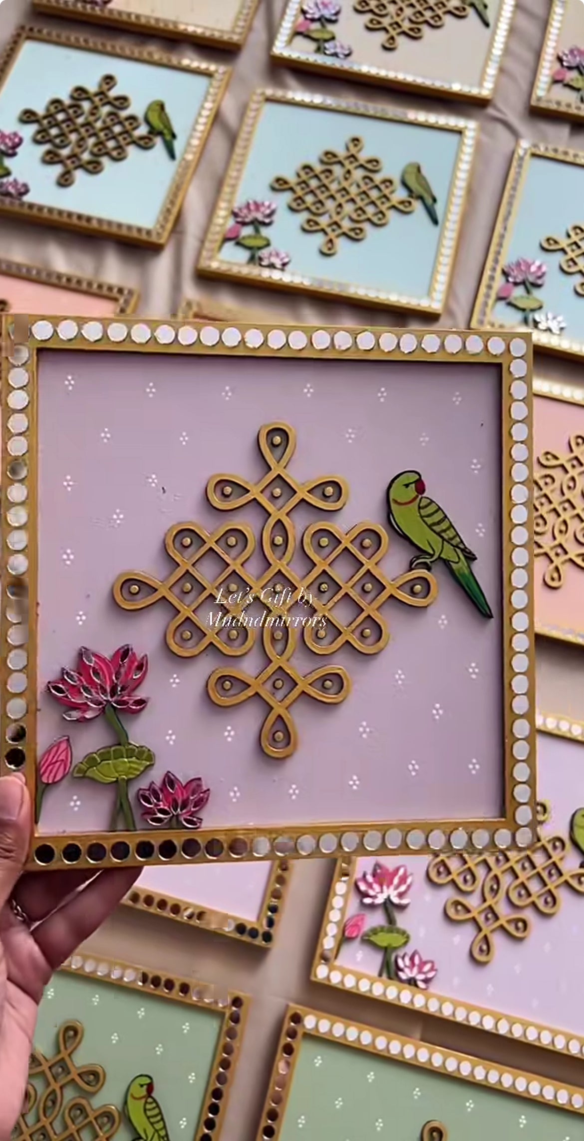 Kolam Wall Plates – Handcrafted Traditional Decor