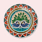Peacock Lippan Art Wall Plate