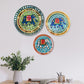 Royal Elephant Lippan Art Wall Plate